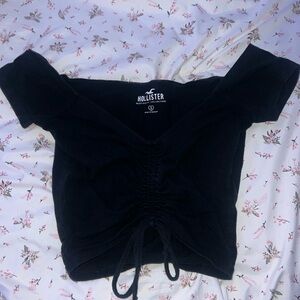 Hollister Cotton Off The Shoulder Shirt